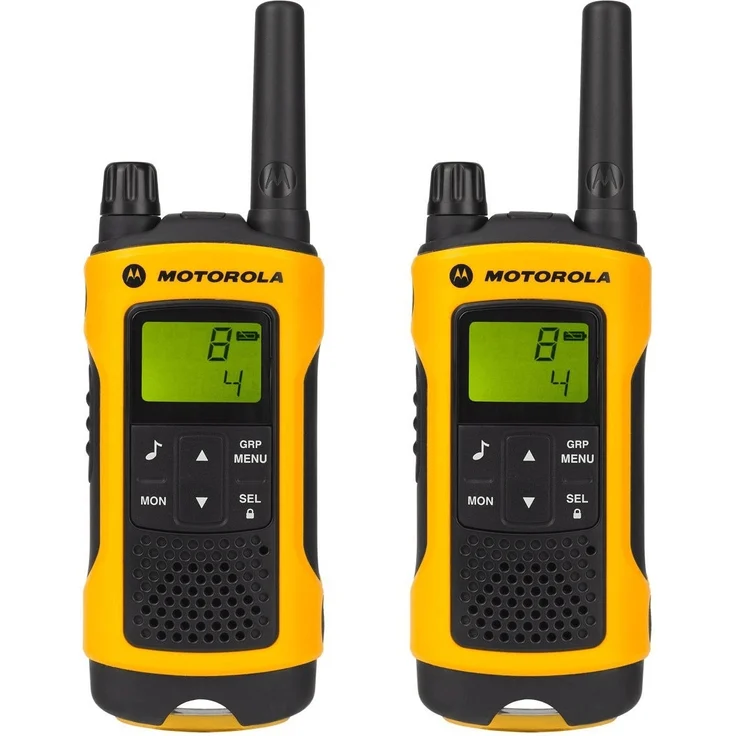 Motorola TLKR T80 Extreme, Walkie Talkie, schwarz, gelb – Bild 1