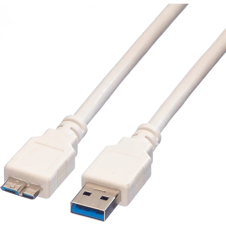 VALUE - USB-Kabel - Micro-USB Type B (M) bis USB Typ A (M) - USB 3.0 - 3 m - weiß