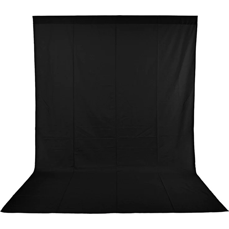 Neewer 6 x 9FT / 1,8 x 2,8 M Fotostudio 100% reines Muslin Faltbare Hintergrund-Hintergrund für Fotografie, Video und Fernsehen (Schwarz) - Preisvergleich – Bild 1