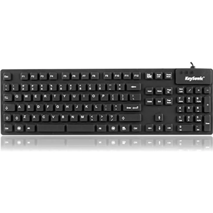 KeySonic KSK-8030 IN - Tastatur - USB - USA QWERTY - Schwarz (28078)
