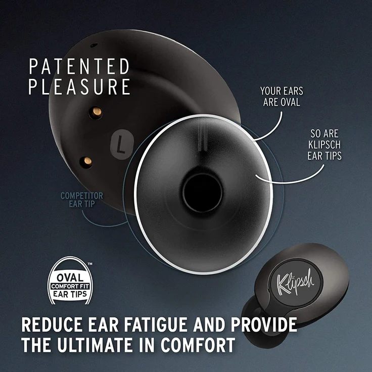 Klipsch T5 II Gun Metal True Wireless In-Ear-Kopfhörer, schwarz – Bild 3