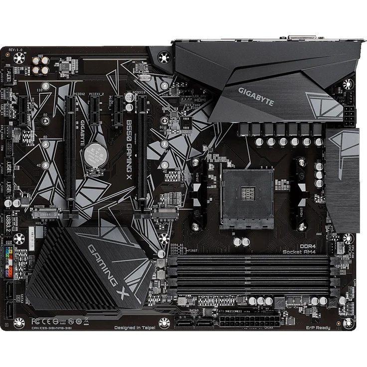 Gigabyte B550 Gaming X V2 - ATX, AMD B550, Sockel AM4, Dual-channel DDR4-SDRAM (B550 GAMING X V2) – Bild 1