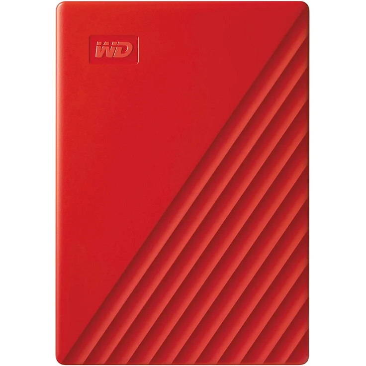 WD My Passport WDBYVG0020BRD - Festplatte - verschlüsselt - 2 TB - extern (tragbar) - USB 3.2 Gen 1 - 256-Bit-AES - Rot (WDBYVG0020BRD-WESN) – Bild 3