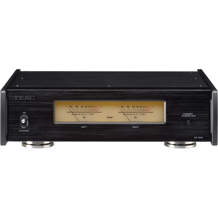 TEAC AP-505 HiFi Verstärker der Klasse D (schaltbar, 3 Ausgabemodi, Schutzschaltung, Aluminiumgehäuße, Ringkerntransformator), Schwarz – Bild 1