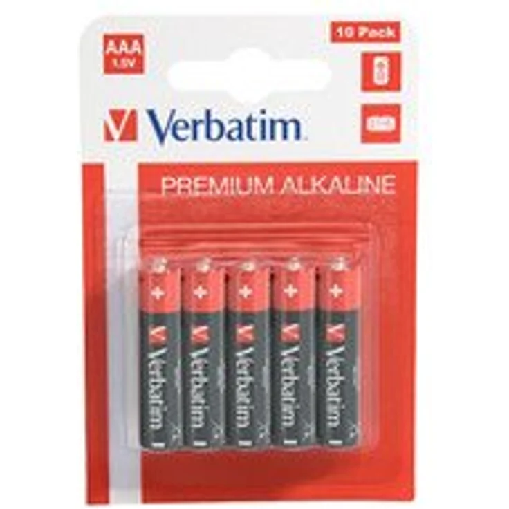 Verbatim AAA-Premium-Alkalibatterien 1,5V - 10er Pack – Bild 1