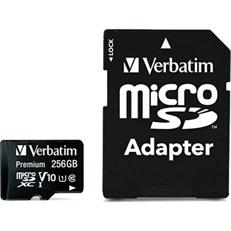 Verbatim microSDXC 256GB Class 10 UHS-I incl Adapter – Bild 1
