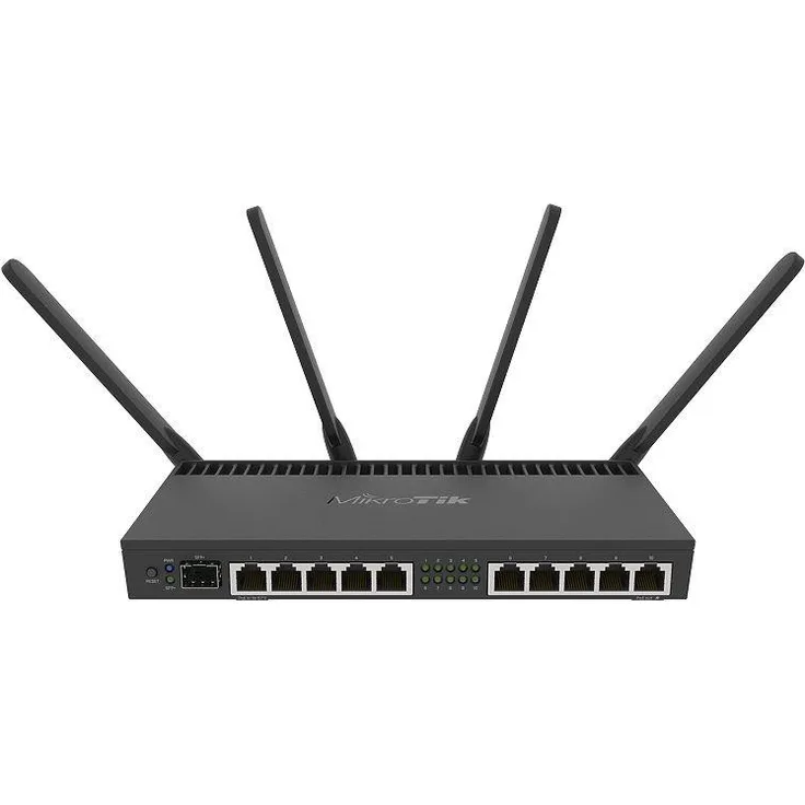 Mikrotik RB4011iGS+5HacQ2HnD-IN WLAN-Router Dual-Band (2,4 GHz-5 GHz) Gigabit Ethernet Schwarz
