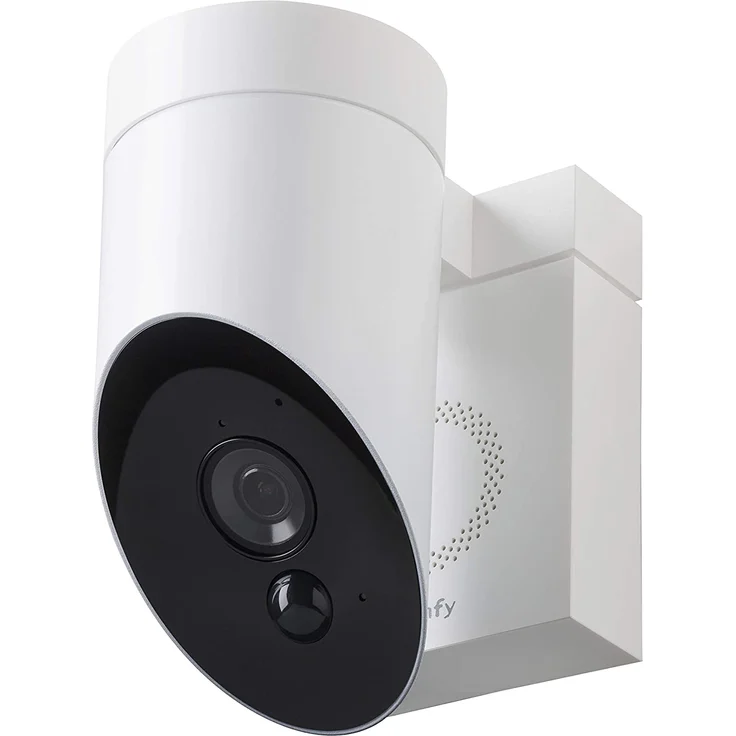 Somfy 2401560 - Smart Home Außenkamera (Überwachungskamera, Full HD-Kamera mit Nachsicht, Integrierte Sirene mit 110 dB, Bewegungserkennung) weiß – Bild 1
