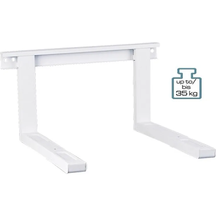 myWall Halterung für Mikrowellengeräte ausziehbar 385 - 570 mm weiß