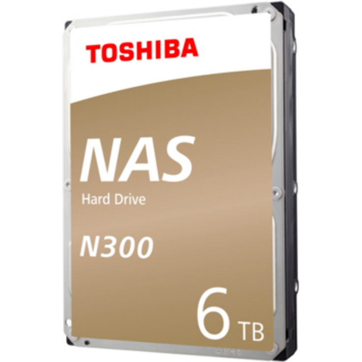 Toshiba N300 NAS - Festplatte - 6 TB - intern - 3.5 Zoll (8.9 cm) - SATA 6Gb/s - 7200 rpm - Puffer: 128 MB (HDWN160UZSVA) – Bild 2