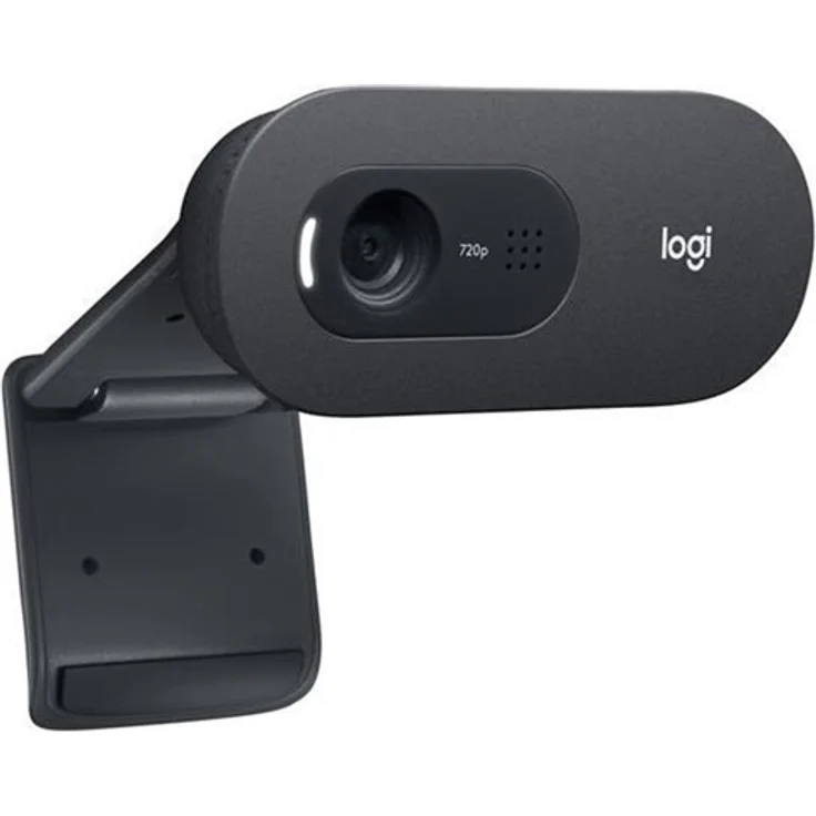 Logitech C505 HD Webcam - 720p externe USB Kamera für den Computer-Bildschirm mit Langstreckenmikrofon - Kompatibel mit PC, Mac und Chromebook - Grau (960-001364) – Bild 2
