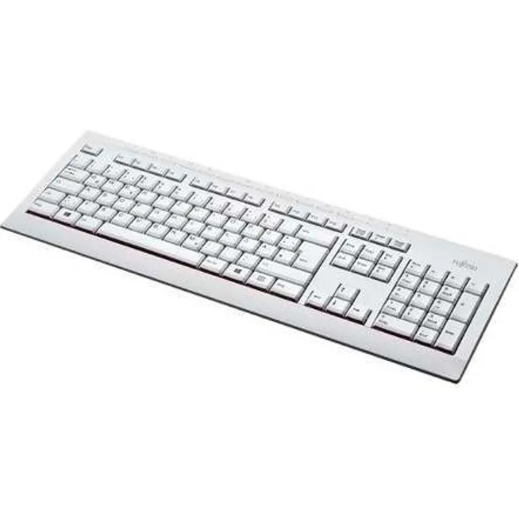 Fujitsu KB521 - Tastatur - USB - Deutsch QWERTZ - Marble Gray - OEM - für Celsius J5010, M7010, W5010, ESPRIMO D7010, K5010/24, P9910, Q7010, FUTRO S7010, S9010 (S26381-K521-L122)