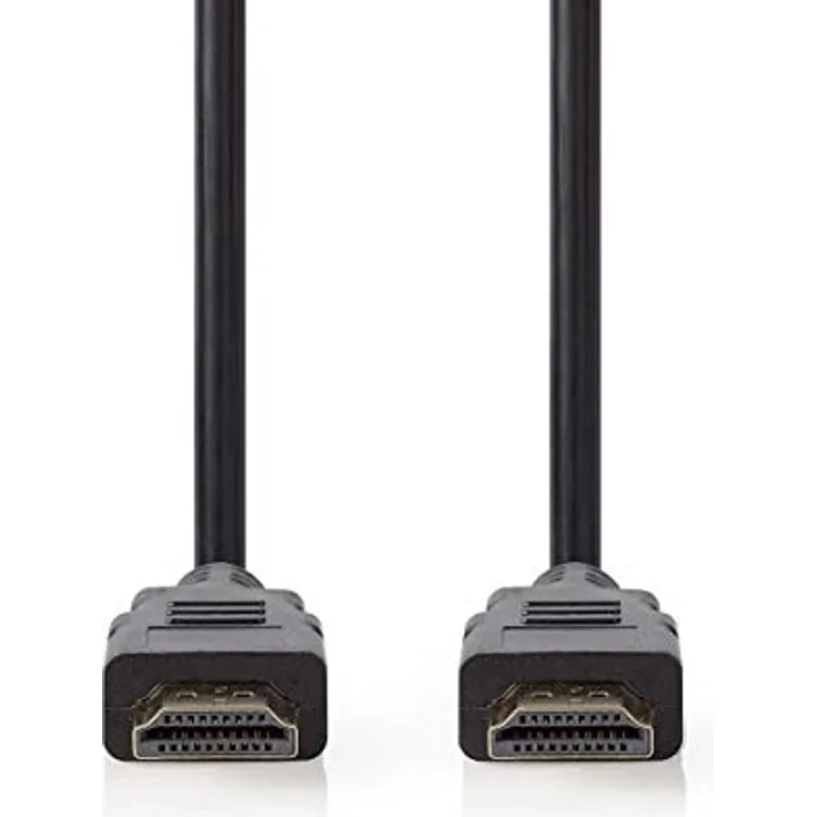 Nedis Ultrahochgeschwindigkeit 2m HDMI-Kabel mit Ethernet, vergoldet [Schwarz] unterst&uumltzt: 8K bei 60Hz, 4K bei 120 Hz, 10K, dyn. HDR Kontakte: vergoldet Kabell&aumlnge: 1m Farbe: Schwarz (CVGP35000BK250)