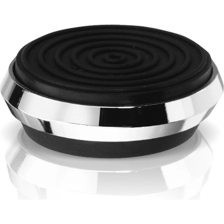 Oehlbach Air Absorb Resonanzdämpfer für Lautsprecher, CD-Player, Plattenspieler, Blu-Ray Player und Hifi-Geräte - 4 Stück Chrom – Bild 2
