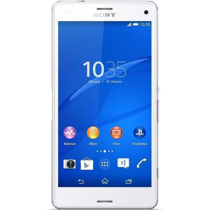 Sony Xperia Z3 Compact Smartphone 11,68cm (4,6 Zoll) IPS-Display, 16GB interner Speicher, 2GB RAM, Android, Weiß – Bild 1