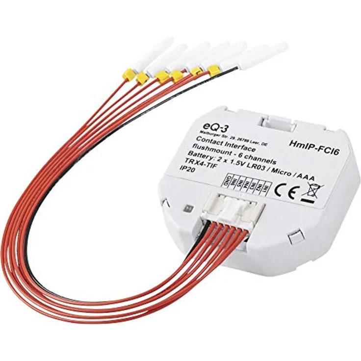 Homematic IP Kontakt-Schnittstelle Unterputz – 6-fach (HmIP-FCI6)