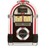 Ricatech Table Top Jukebox (CD-Player, Radio, MP3, USB, SD-Kartenslot, Audio, Remote Control)