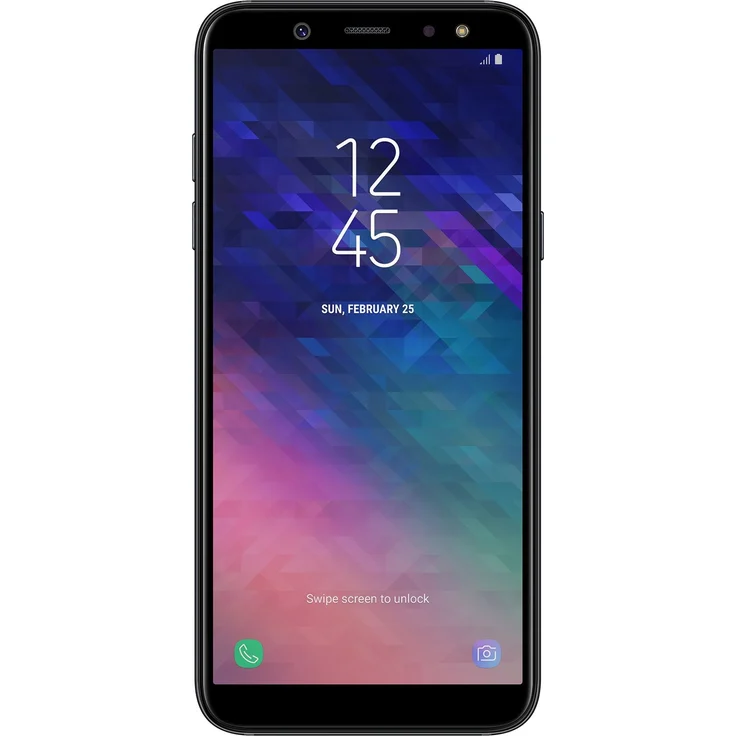 Samsung Galaxy A6 (2018) Smartphone 14,22cm (5,6 Zoll) SAMOLED-Display, 32GB interner Speicher, 3GB RAM, Dual-SIM, Android, Black – Bild 1