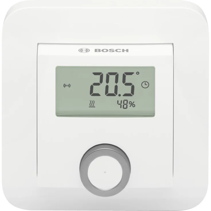 Bosch Smart Home Raumthermostat für Fußbodenheizungen mit kabelgebundener Steuerung, 24 V, kompatibel mit Google Assistant und Alexa, weiß (8750001004) – Bild 1