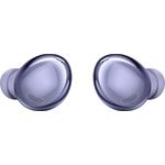 Samsung Galaxy Buds Pro, Kabellose Kopfhörer, Wireless Earbuds, ausdauernder Akku, 3 Mikrofone, Sound by AKG, 2-Wege-Lautsprecher inkl. Araree Clear Cover, Violet (Deutsche Version)