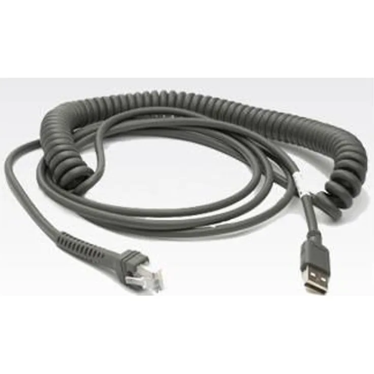 Zebra USB-Kabel, 4,5m, gedreht USB-Kabel (Typ A): 4,5m, gedreht, Kabelcode U09 (CBA-U09-C15ZAR)