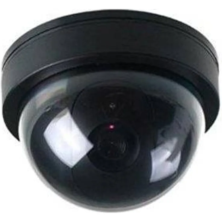 BW Dummy-Kamera, Home Security gefälschte Kamera Imitation Dummy Überwachungskamera Dome mit blinkt LED-Licht