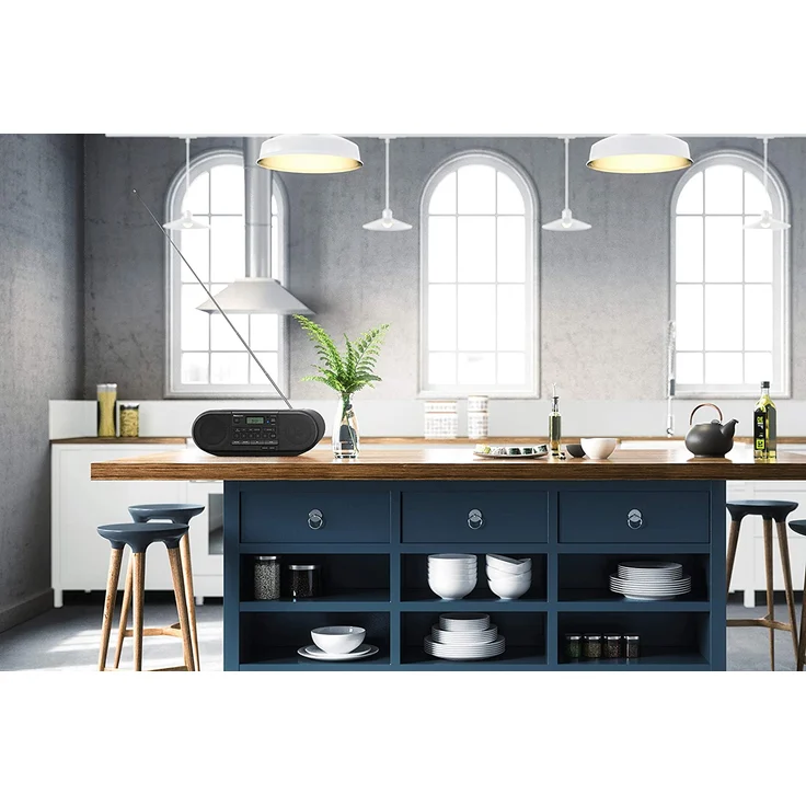 Panasonic RX-D552 Tragbares und Multi-Quell-kompatibles DAB+ & FM-Radio, mit CD, USB, Bluetooth, 20 W, Schwarz – Bild 4