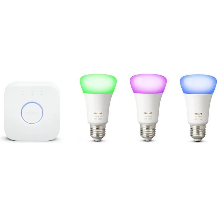 Philips Hue White & Color Ambiance E27 3er Starter Set – Bild 1