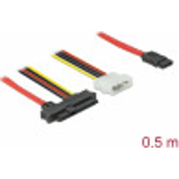 Delock Kabel SAS SFF-8482 + Power > 1 x SATA 7 Pin 0,5 m