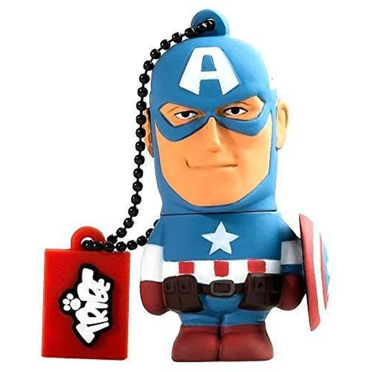 USB Stick 16 GB Captain America - Speicherstick Memory Stick 2.0 Original Marvel Avengers, Tribe FD016501