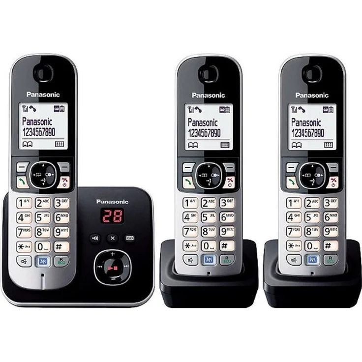 Panasonic KX-TG6823 Analog-Telefon schwarz – Bild 1