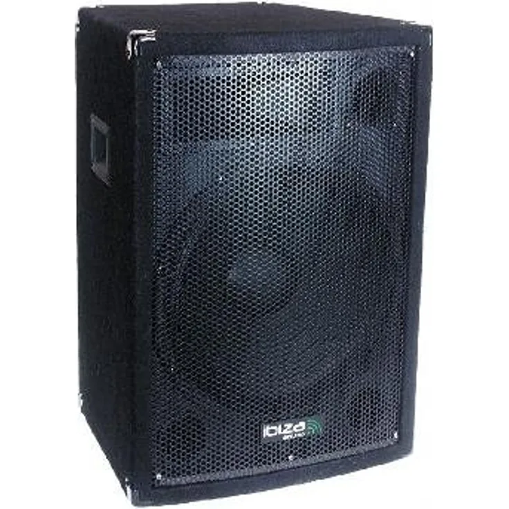 Ibiza DISCO15B Satelliten-Lautsprecher, Schwarz Front-Lautsprecher schwarz