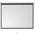 Celexon ivolum Rolloleinwand 240 x 240cm,Leinwand Format 1:1 , Heimkino Leinwand, Beamerleinwand,3D