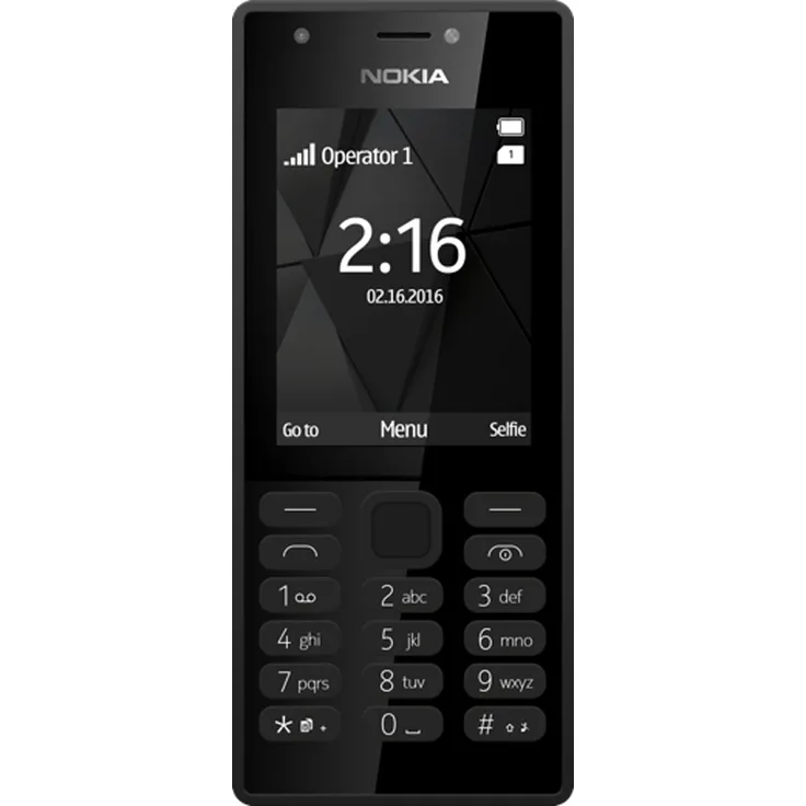 Nokia A00027883 216 Mobilephone, Pixel (16MB) Schwarz