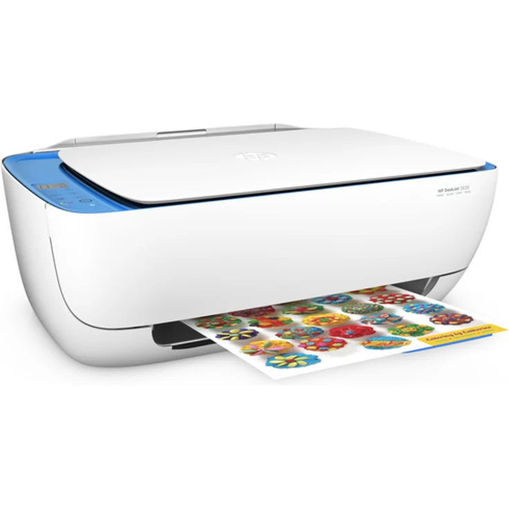 HP DeskJet 3639 All-in-One-Drucker - Multifunktionsgeräte (Thermal Inkjet, 4800 x 1200 DPI, 60 Blätter, A4, Direkter Druck, Blau, Gelb) – Bild 2