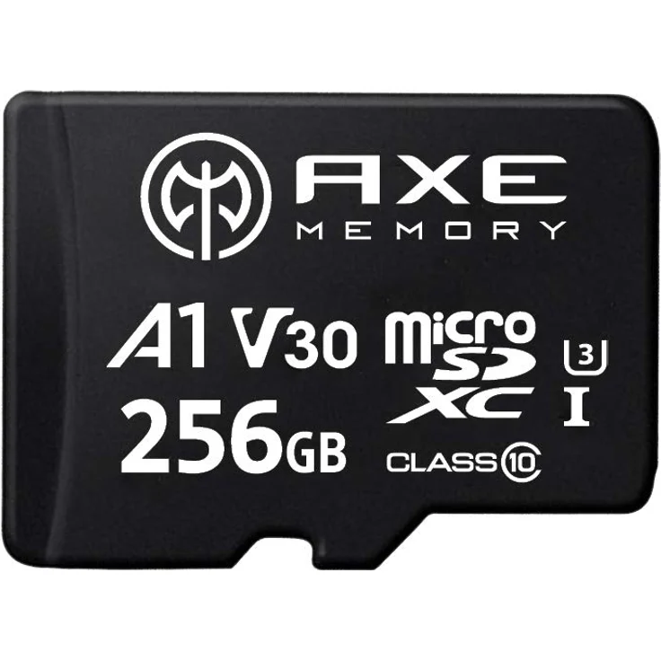 AXE AXP4K256 microSDXC-Speicherkarte mit SD-Adapter mit A1 App Performance, V30 UHS-I U3 4K – Bild 1