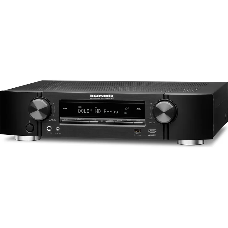 Marantz NR1510 5.2-Kanal AV-Receiver, Hifi Verstärker, HEOS Multiroom, Musikstreaming, AirPlay 2, Bluetooth, Wi-Fi, WLAN, 6 HDMI Eingänge, Alexa Kompatibel – Bild 1