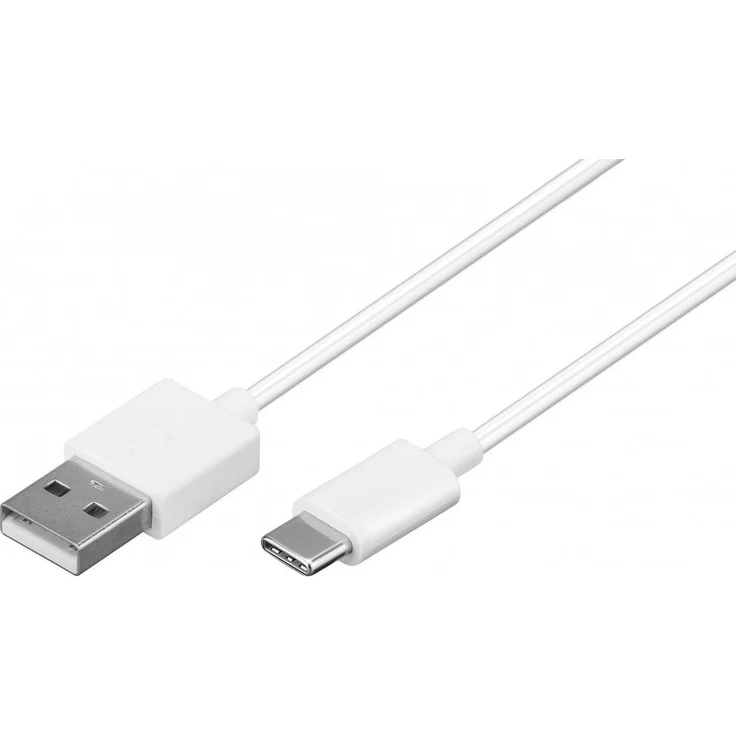 Wentronic 59130 2m USB A USB C Männlich Männlich Weiß USB Kabel (59130) – Bild 1
