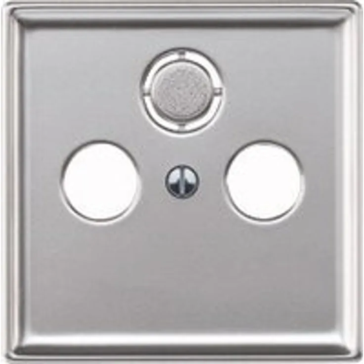 Merten 1327815 Zentralplatte 294160 Aluminium System FLÄCHE