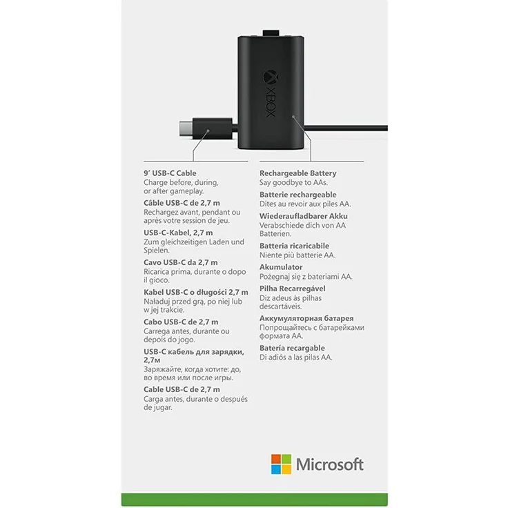 Microsoft Xbox Play & Charge Kit Ladegerät, schwarz – Bild 5