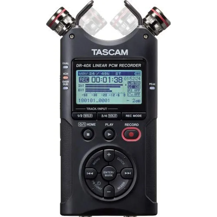 Tascam DR-40X Tragbarer Audio-Recorder mit 4 Strecken