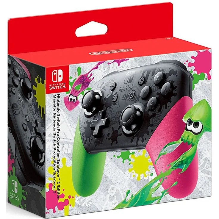 Nintendo Pro Controller - Splatoon (2 Edition) Schwarz, Pink, Grün (2512266) (Switch) – Bild 1