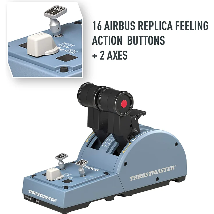 Thrustmaster TCA Officer Pack Airbus Edition Schwarz, Hellblau (2960842) (PC) – Bild 7