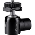 Cullmann CROSS CB2.7 Aluminium Kugelkopf inkl. Wechselteller und Blitzschuh (85g, 1kg Tragekraft, 5,3cm Höhe)