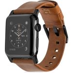NOMAD Horween Modernes Lederband für Apple Watch 42 mm Braun