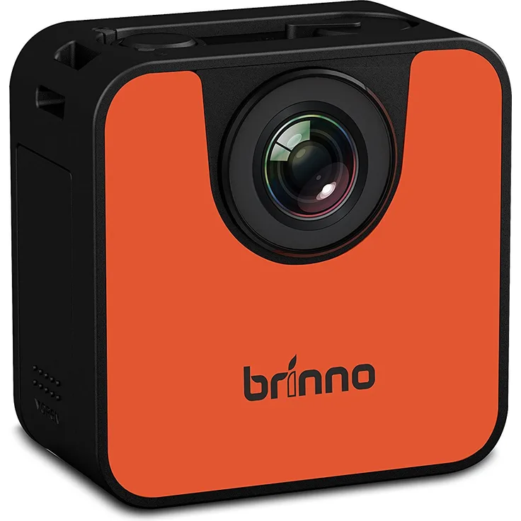 Brinno TLC120 - Portable Weather Resistant Time Lapse Camera with WiFi and BLE - Black-Orange