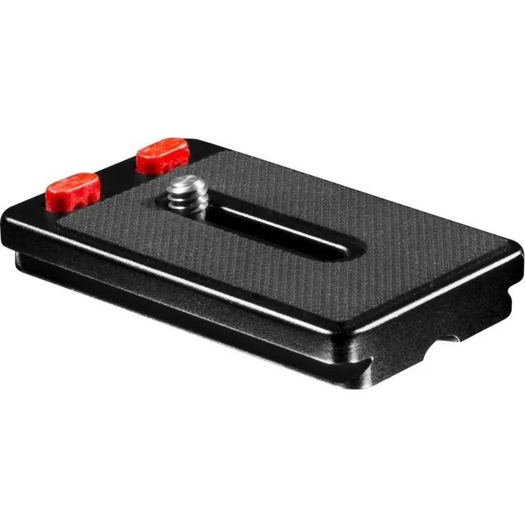 Mantona Schnellwechselplatte (Aluminium mit Gummierung, Abmessungen 70 x 44 x 11 mm, inkl. Befestigungsschraube (1-4 Zoll), geeignet für SG-350) schwarz