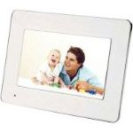 AgfaPhoto AF5076MS Digitaler Bilderrahmen 7 (17,8 cm (7 Zoll) Display, widescreen) Multimedia mit Alu-Frontblende mit Wechselrahmen