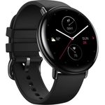Amazfit Zepp E Round Smartwatch Unisex, 42,2mm, Edelstahlgehäuse, Onyx Black