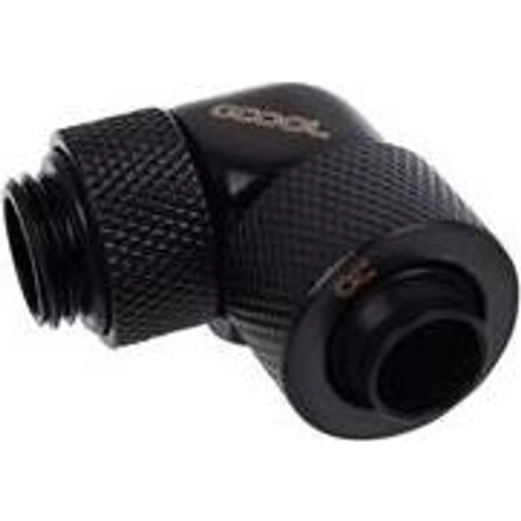 Alphacool 17230 Eiszapfen 13-10mm Anschraubtülle 90° drehbar G1-4 - Dunkelschwarz – Bild 1